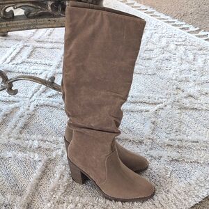 Taupe slouchy boots, 6 women's Harlan Universal Thread